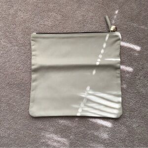 Clare V Cream Leather Foldover Pouch - no tabs